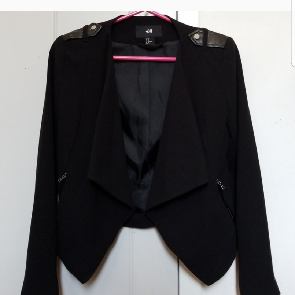 H&M military style open blazer
